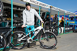 Jared Graves with his Yeti slalom bike