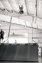 12 and a half foot frontflip. Gnarly. Kid is 15 and just got on Redline.