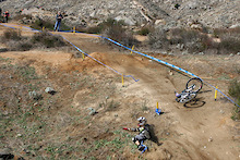 Crashed about less the then 20 secs into the race....