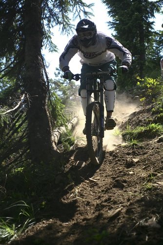 Max Miller working hard to get back on the podium.