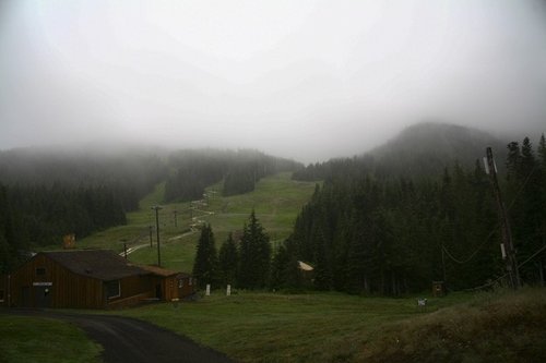 First look, first light on race morning- Get your wet gear out and tear offs!