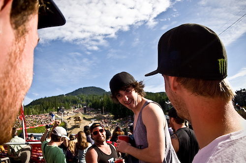 Danny Hart is one of our favorites and its reactions like this that make it! I think he just realized how gnarly slopestyle is… He’s invested. Watch out for Mr. Hart stepping on to the box at the next “real” WC course.