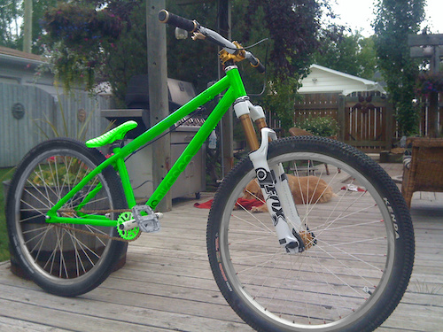 hoss bike green and gun metal grey