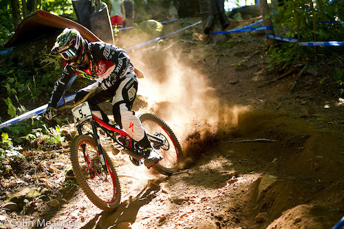 Definitely feeling it: Sam Hill is showing flashes of brilliance that have him as a definite threat here in my book.