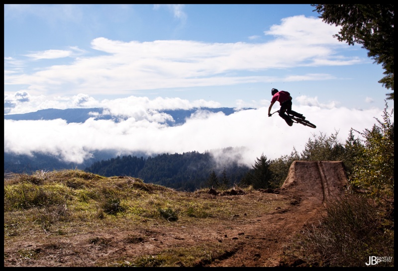 Jack tabling off into the clouds