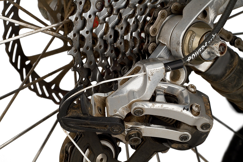 Chain on the smallest cog and cable anchor bolt undone
