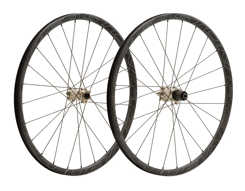 Easton's 1450 gram Haven Carbon wheelset has been designed to be put through the ringer on all-mountain and trail bikes by aggressive riders.<br><br><span style='font-size:17px'>Easton Haven Carbon details:</span><br><br>- Intended use: All-mountain/trail<br>- Uses 375 gram, fully sealed, UST, carbon rims<br>- 24 Sapim straight pull, double butted spokes, 3x front/rear (<i>all the same length</i>)<br>- Axle options to fit QR, 15mm and 20mm forks, QR and either 135 or 142mm thru-axles in the rear<br>- 21mm internal rim width, 26mm external width<br>- 36 point gear ring/3 pawl hub for 12 degrees of freehub engagement<br>- 1450 gram wheelset weight<br>- No questions asked 2 year warranty that covers everything, including rider error<br>- Haven Carbon 29'er wheelset available as well<br>- MSRP $2300 USD