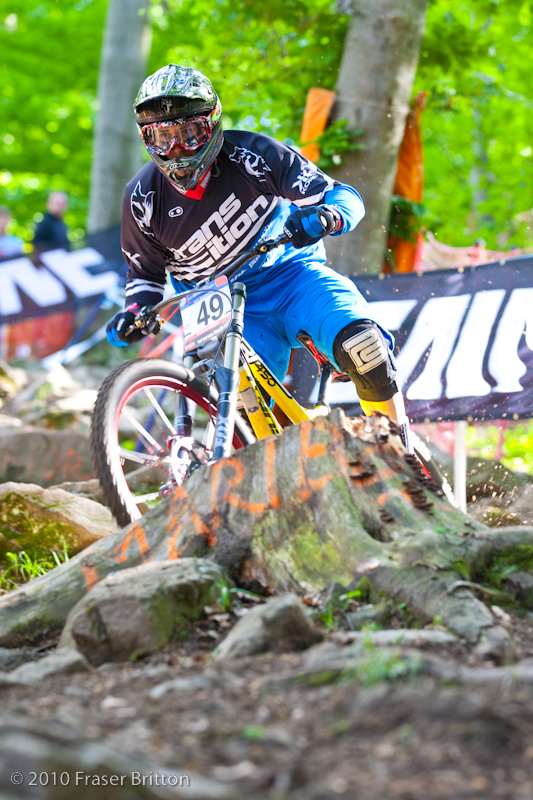 Bryn has been doing tons of riding in the PNW. He is used to mud and roots and ruts now. <br> Apparently, he can slay rocks as well.