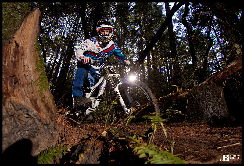 Keene, half way through a tight little s-berm.