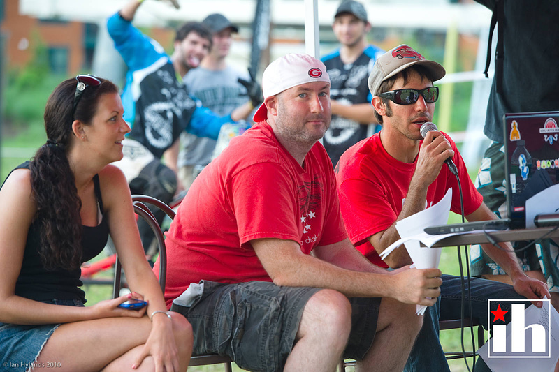The announcers kept the PA fresh and music playing all day