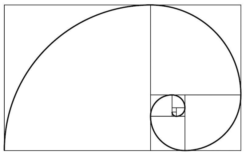 Golden Spiral Lines