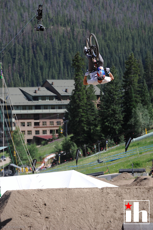 Brandon Semenuk did his second ever front flip over the trick jump