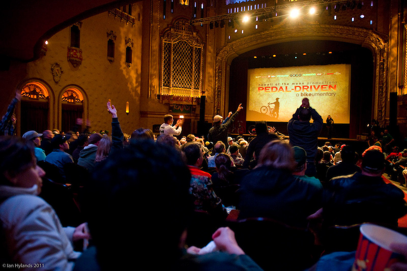 The rowdy crowd was ready for action and the movie delivered.