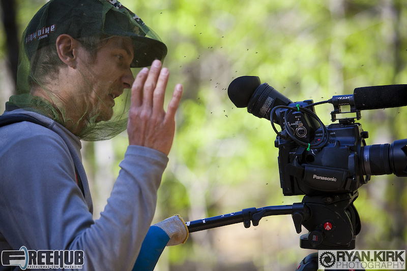 Filmer Chris Grundberg doing his thing and loving it!
