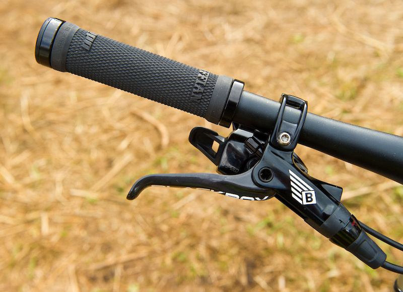 With Evil, Steve was on Shimano; the shift to back to SRAM's Black Box program starts with this little logo that simply states that the user is on a different level...