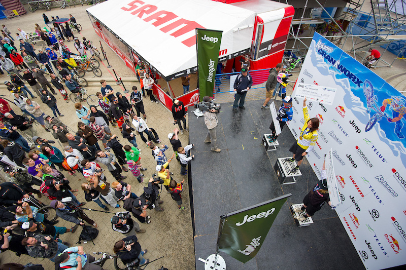 Women s Podium top right to bottom right Jill Kintner 2 Anne Carline Chausson 1 Sarah Leishman 3