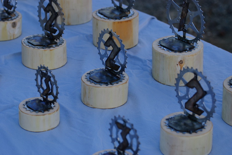 Mofab volunteering his metalworking talents with these fantastic trophies.