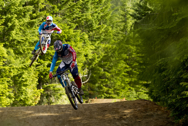 during Kokanee Crankworx festival Whistler BC Canada. July 2011