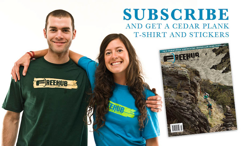 If you subscribe to our premium subscription package, you get a Cedar Plank Logo T-Shirt and Freehub stickers!