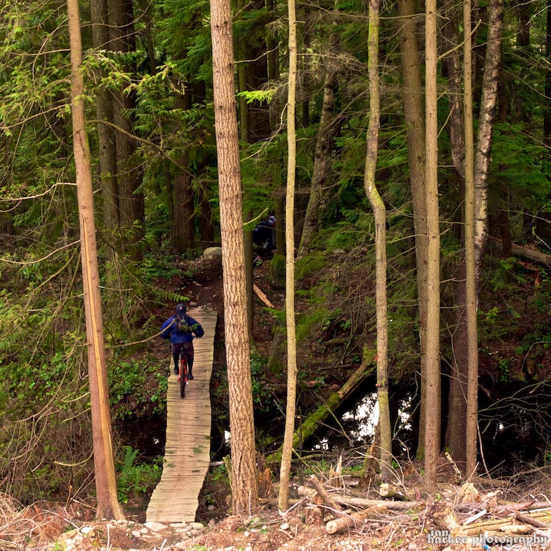 Bridge after the cut block.