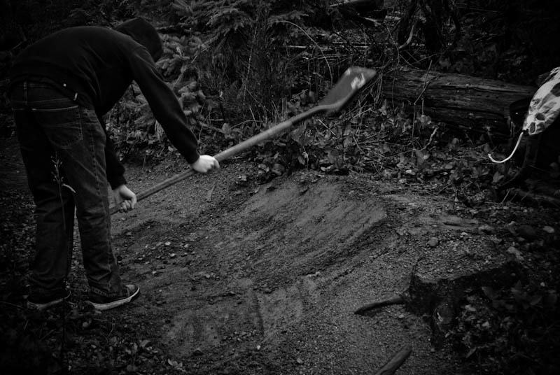 Fixing up the berm