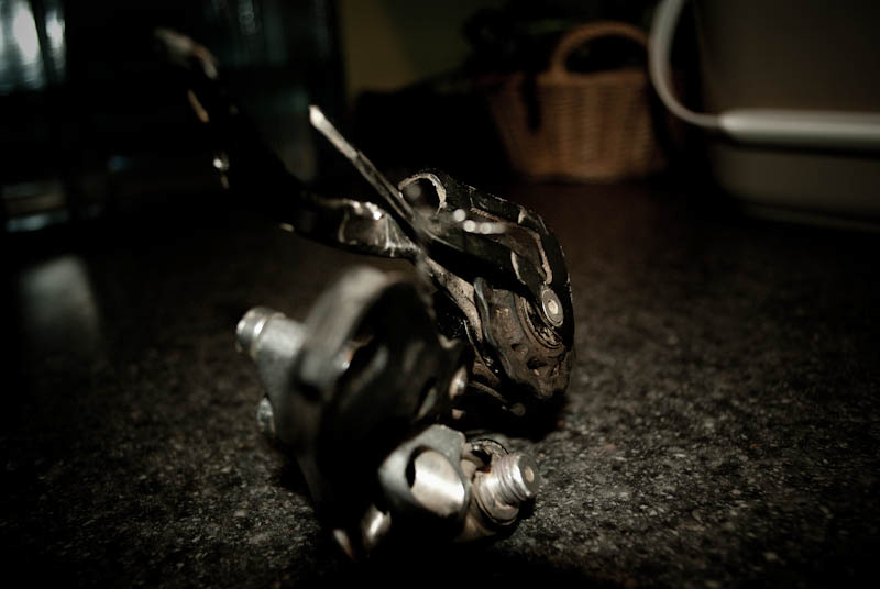 broken derailleur