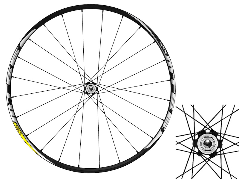 WH-MT66-29 wheels Available Sept. 2012 The new WH-MT66-29 wheel set delivers quality dependability and sets the standard for 29er wheel stiffness and weight balance with purpose built 24x28H lacing balancing front vs. rear wheel loads. The wheels feature a new tubeless-compatible 19C rim structure that is UST and standard tire compatible. The 29 wheel set is available in 135mm QR or 142x12mm E-thru rear spacing and front 15mm E-thru.