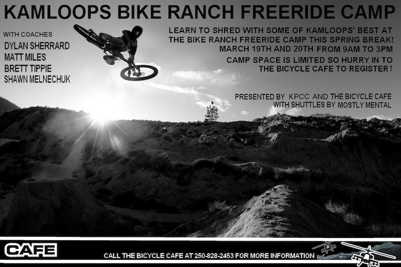 Matt Miles shredding the Ranch for Karl Heldt s camera at the Kamloops Bike Ranch Spring Break Freeride Camp.