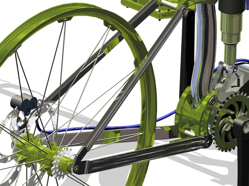 All Mountain Gearbox Frame design