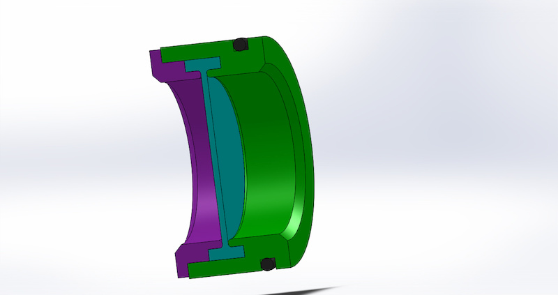flexible floating piston suspension