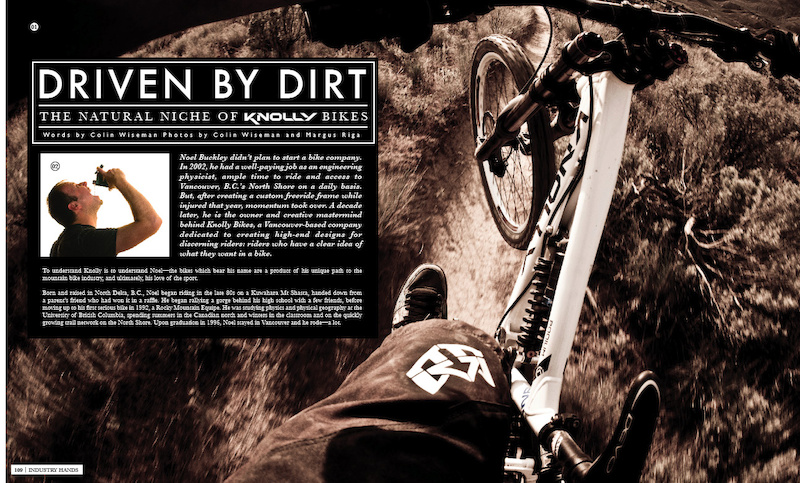 Freehub always takes a look into the industry and people that make it grow by operating and owning something unique. In Vol 3.1 we take a look at Knolly Bikes and their story.