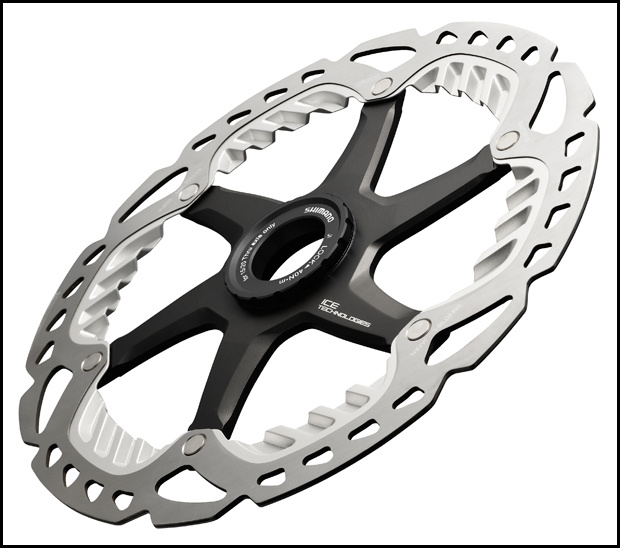 Shimano Saint DH ICE rotor with extended cooling fins 2013