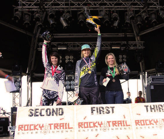 Elite womens podium Newton s Nation DH 2012.