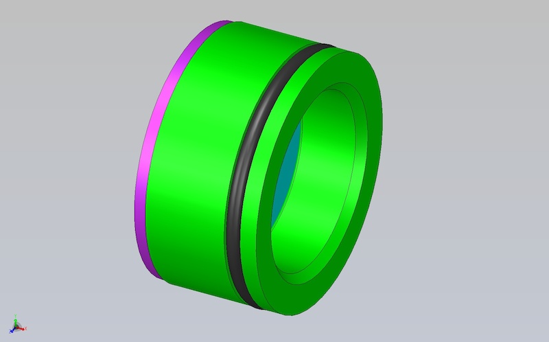 flexible floating piston suspension design