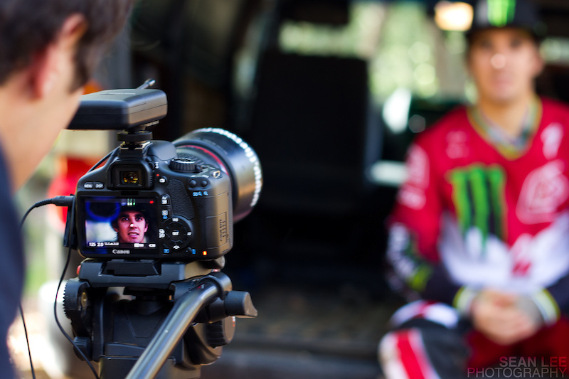 Kian getting his interview on.