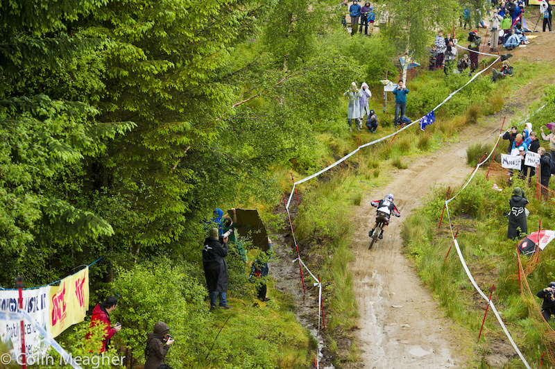 Aaron Gwin is the only rider who can stop Aaron Gwin at this point. He really is riding on a completely different level.
