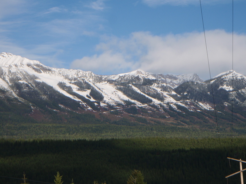 Spring Maintenance at Kicking Horse. Snowline on June 7