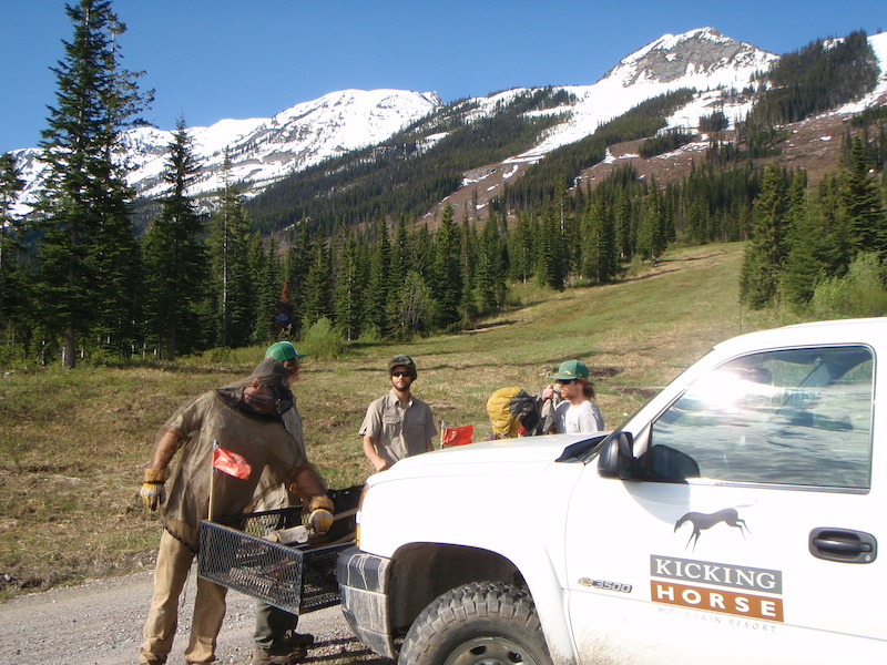 Spring Maintenance at Kicking Horse