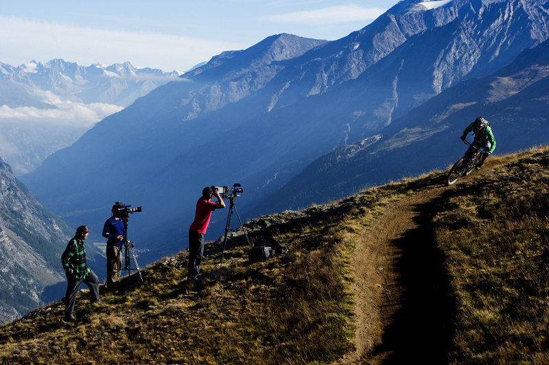 Behind the scenes in Zermatt Swizerland. Photographed in August 2011.