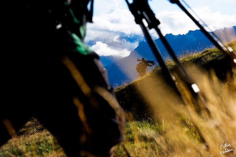 Wade Simmons and Ludo May in Val De Banges Swizerland. Photographed in August 2011 by Mattias Fredriksson. Photographed during a film shoot with ANTHILL Films for their upcoming movie Strength In Numbers.