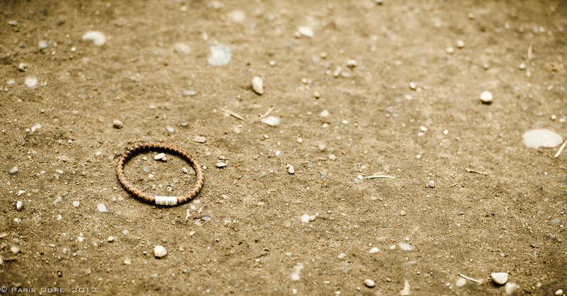 At World Cup s it s usually tear off s laying in the dirt after a race. Today it was hair ties. Not what you usually find laying in the trail.