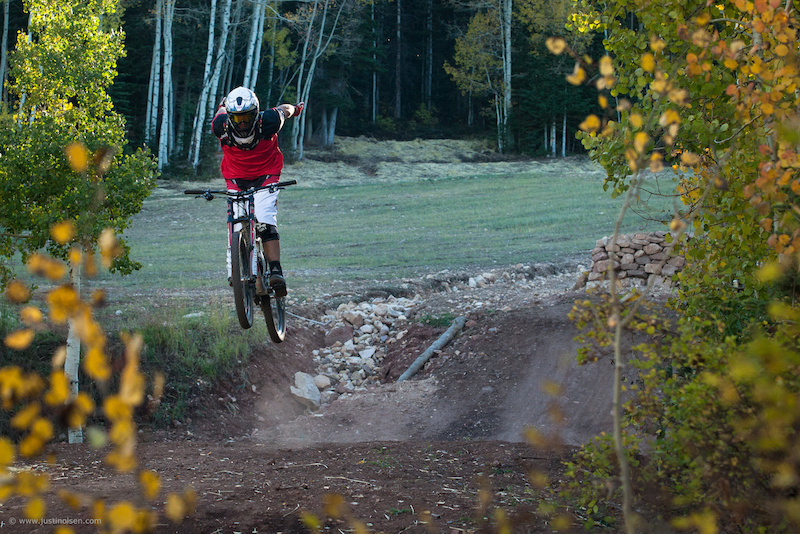 Porter shredding the Canyons Bike Park Fall 2011