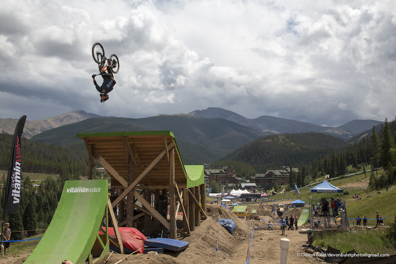 Tyler was lining up a great run with tricks on nearly every feature. He will be the first to drop in tomorrow s finals.