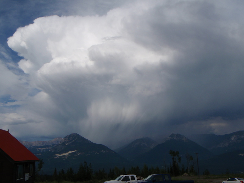 From the Kicking Horse Bike Park parking lot.