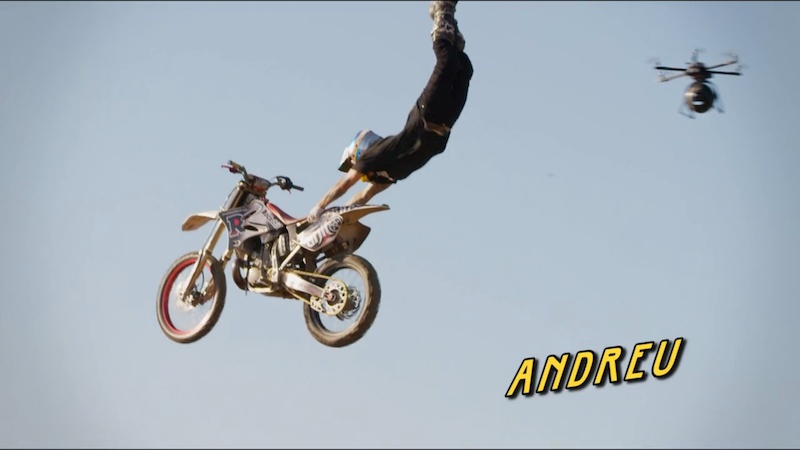 Andreu FMX- Superman filmed by a drone. A typical Laco 