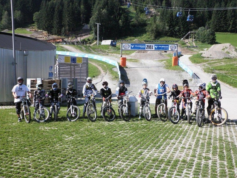 Participants at the first Rookie Freeride Camp in July 2012.