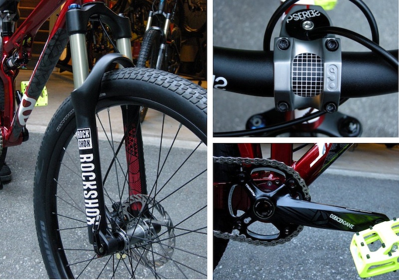 Specialized P-Slope Rockshox Argyle fork P-Series 35mm Stem with brake-hose pass through Truvativ Descendant crankset