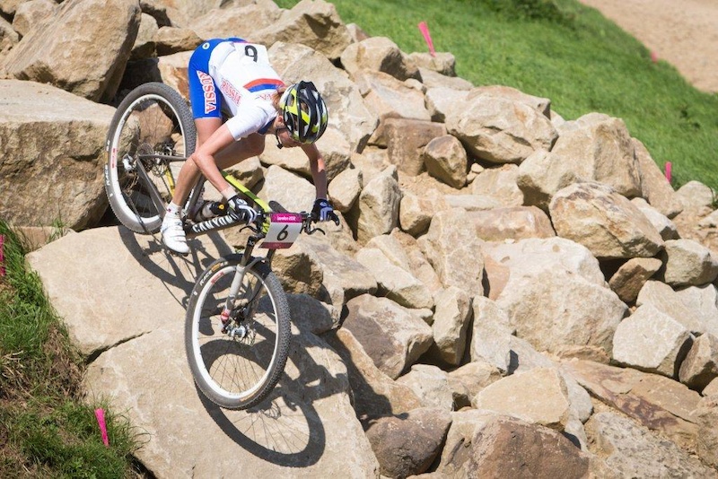 Kalentieva attacks in the challenging rock garden