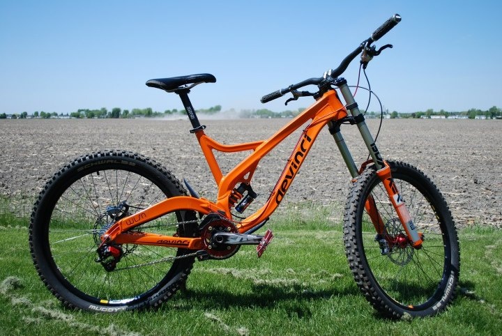 Orange Downhill Bike