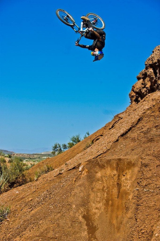 Andreu Lacondeguy during the shooting of Where the Trail Ends in Utah